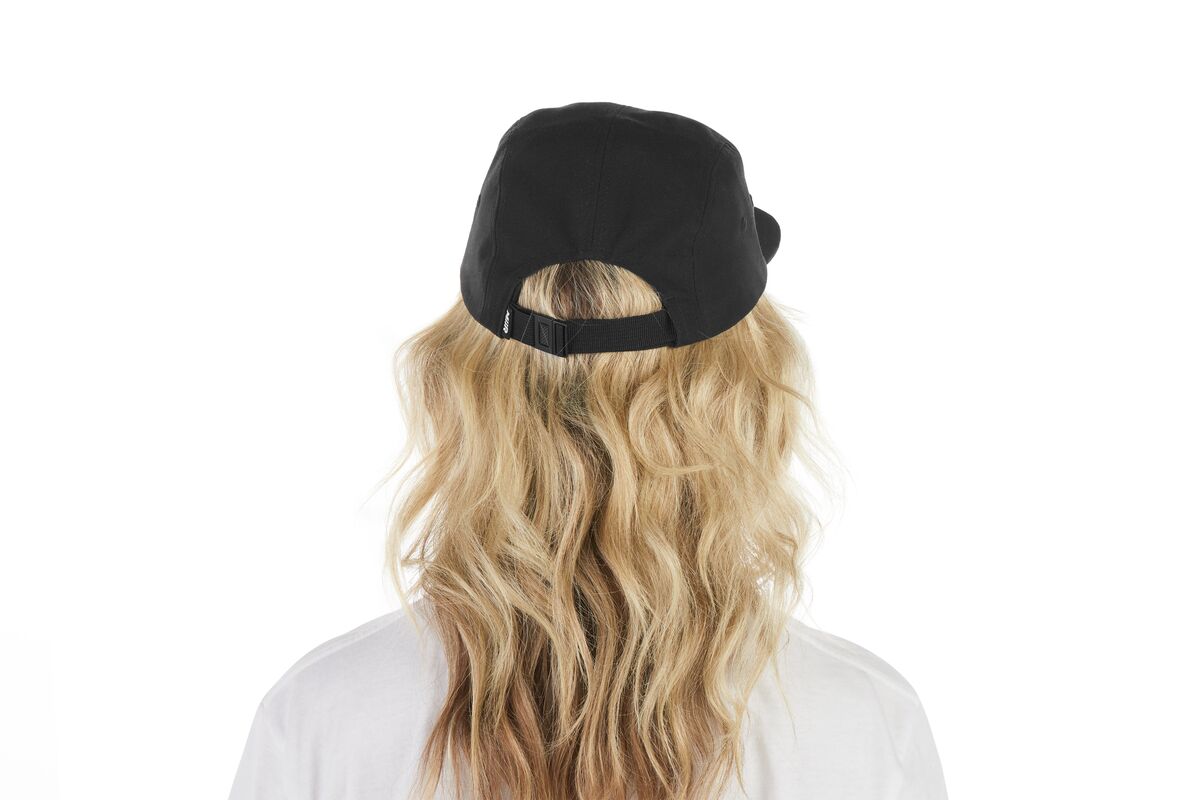 recycled-poly-flat-brim-5-panel-hat-f6 WebPDP-HAT003002_Recycled_Poly_Flat_Brim_5Panel_Hat_Black_Studio_Harper_Studios_0723_Back__HAT003002OS.jpg