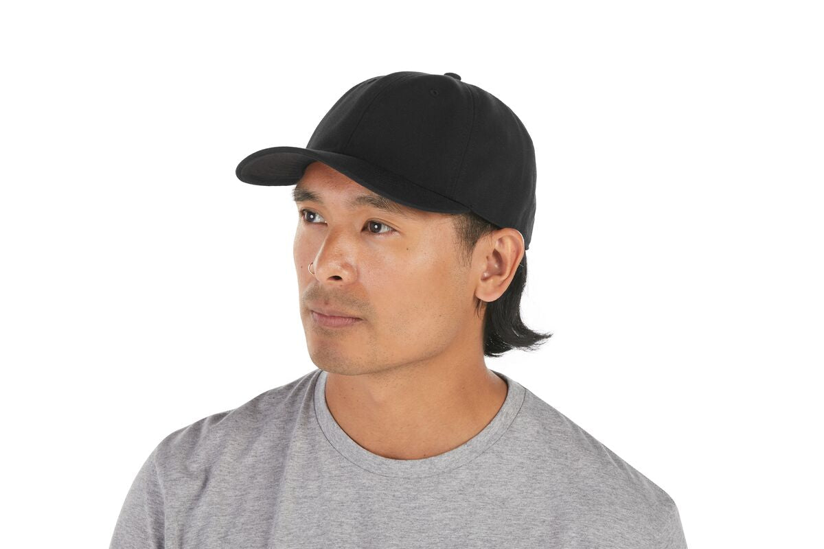 recycled-poly-dad-hat-p8 WebPDP-HAT004002_Recycled_Poly_Dad_Hat_Black_Studio_Harper_Studios_0723_Side__HAT004002OS.jpg