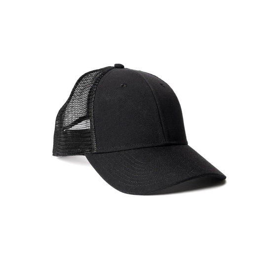 recycled-poly-low-profile-trucker-hat-l8 Web_PDP-LowProfileTruckerHat_Studio_Front_Black.jpg